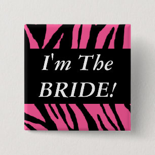 Badge Carré 5 Cm La jeune mariée