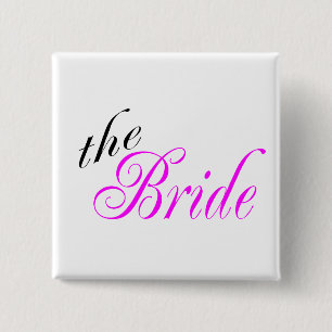 Badge Carré 5 Cm La jeune mariée - customisée