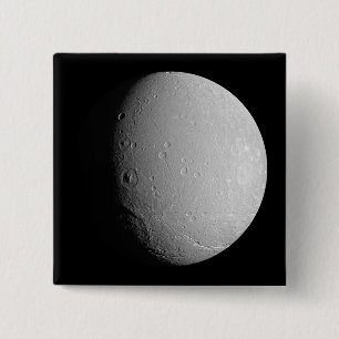 Badge Carré 5 Cm La lune Dione 2 de Saturn