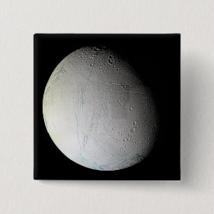 Badge Carré 5 Cm La lune Enceladus 3 de Saturn
