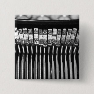 Badge Carré 5 Cm la machine à écrire