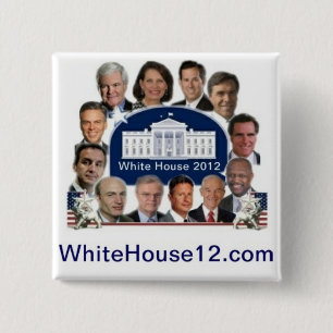 Badge Carré 5 Cm La Maison Blanche 2012