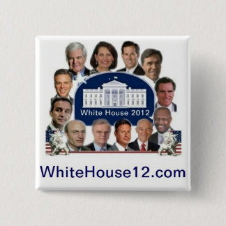 Badge Carré 5 Cm La Maison Blanche 2012