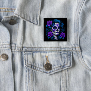Badge Carré 5 Cm La Mamá Más Chingona Amusante maman espagnole
