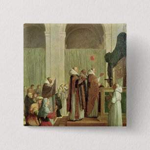 Badge Carré 5 Cm La masse de St Martin des visites, 1654