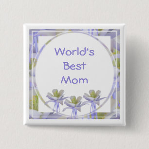 Badge Carré 5 Cm La meilleure maman du monde