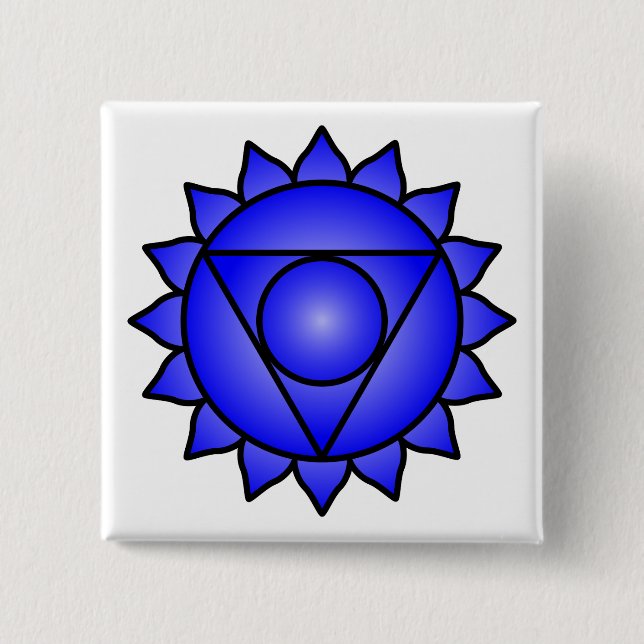 Badge Carré 5 Cm La menace de Chakra (Devant)