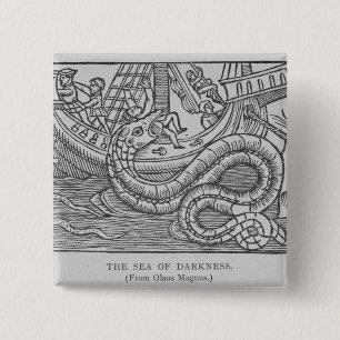 Badge Carré 5 Cm La mer de l'obscurité