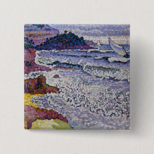 Badge Carré 5 Cm La mer variable, 1902-3