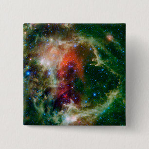 Badge Carré 5 Cm La mosaïque est de l'âme Nebula