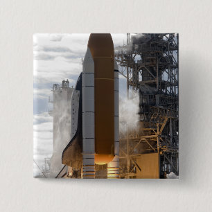 Badge Carré 5 Cm La navette spatiale l'Atlantide enlève 15