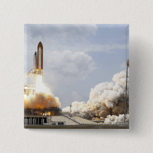 Badge Carré 5 Cm La navette spatiale l'Atlantide enlève 21