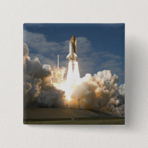 Badge Carré 5 Cm La navette spatiale l'Atlantide enlève 24