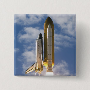 Badge Carré 5 Cm La navette spatiale l'Atlantide enlève 6
