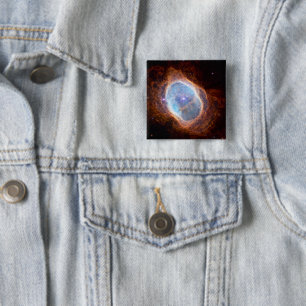 Badge Carré 5 Cm La Nebula de l'Anneau du Sud
