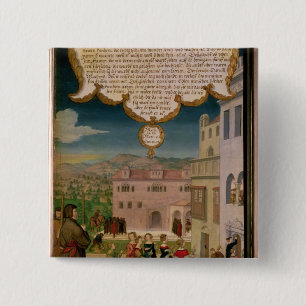 Badge Carré 5 Cm La parabole des vierges sages et insensées
