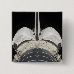 Badge Carré 5 Cm La partie arrière de l'effort de navette spatiale