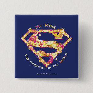 Badge Carré 5 Cm La plus grande maman du monde