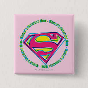Badge Carré 5 Cm La plus grande maman du monde