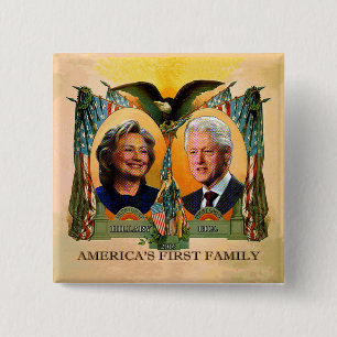 Badge Carré 5 Cm La première famille 2016 de l'Amérique