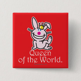 Badge Carré 5 Cm La Reine du monde