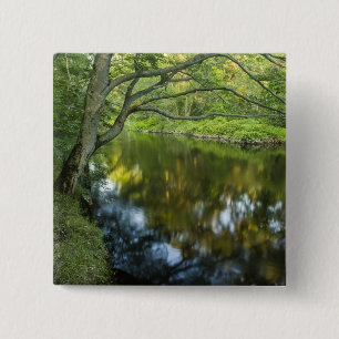 Badge Carré 5 Cm La rivière Taunton à Bridgewater,