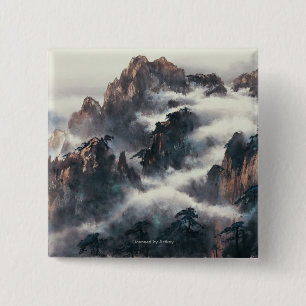 BADGE CARRÉ 5 CM LA TA HUANG SHAN