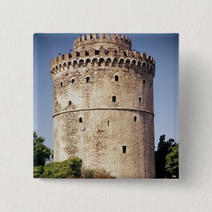 Badge Carré 5 Cm La tour blanche, construite pendant