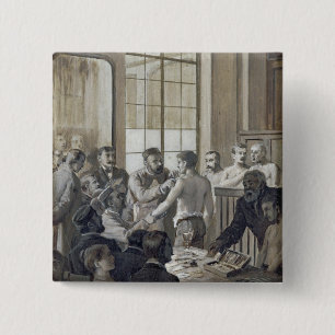 Badge Carré 5 Cm La vaccination