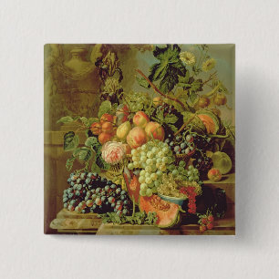 Badge Carré 5 Cm La vie toujours du fruit