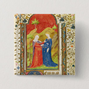Badge Carré 5 Cm La visite