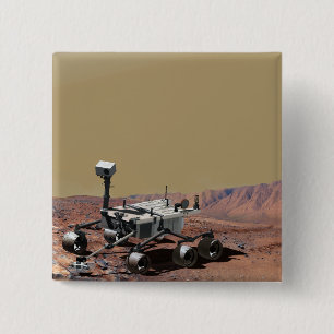 Badge Carré 5 Cm Laboratoire des sciences de Mars