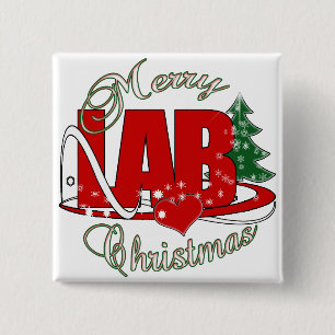 BADGE CARRÉ 5 CM LABORATOIRE LABORATOIRE DE NOËL