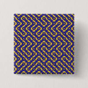 Badge Carré 5 Cm Labyrinthe