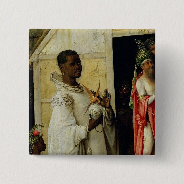 Badge Carré 5 Cm L'adoration des Magi (Devant)