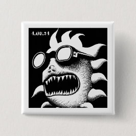 Badge Carré 5 Cm L'agonie de l'Éclipse
