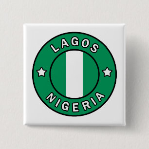 Badge Carré 5 Cm Lagos Nigéria
