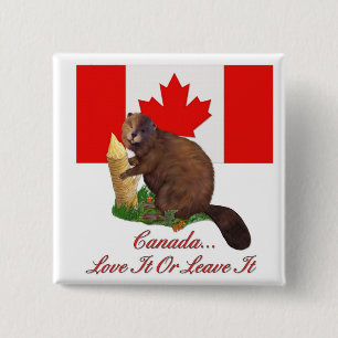 Badge Carré 5 Cm L'aimer ou le laisser