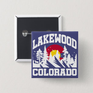 Badge Carré 5 Cm Lakewood, Colorado