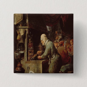 Badge Carré 5 Cm L'alchimiste