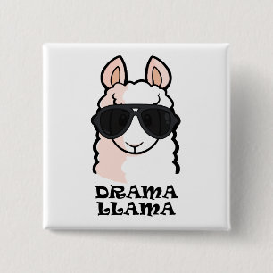Badge Carré 5 Cm Lama de drame