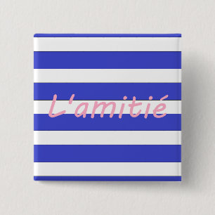 Badge Carré 5 Cm L'amitié