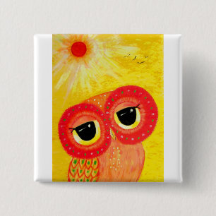 Badge Carré 5 Cm L'amour est comme The Sun