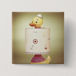 Badge Carré 5 Cm Lampe de canard de jouet
