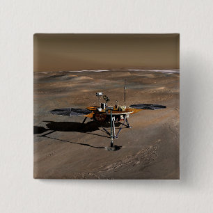 Badge Carré 5 Cm Lander 2 de Phoenix Mars