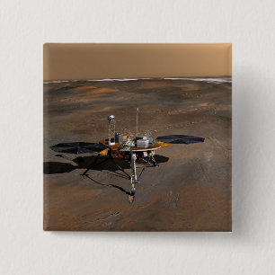 Badge Carré 5 Cm Lander 3 de Phoenix Mars