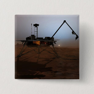 Badge Carré 5 Cm Lander 4 de Phoenix Mars