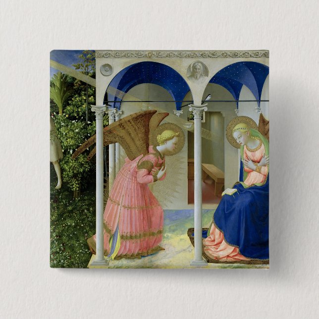 Badge Carré 5 Cm L'annonce, c.1430-32 (Devant)