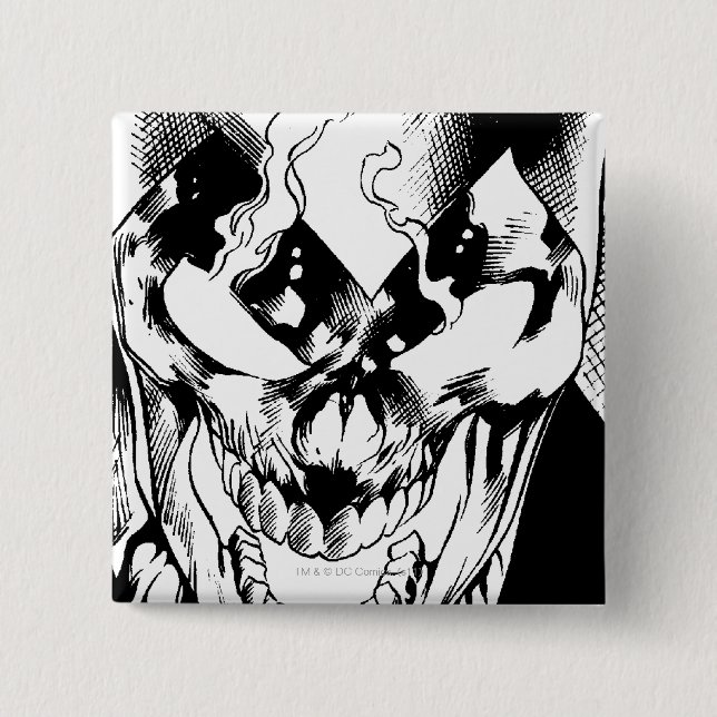 Badge Carré 5 Cm Lanterne noire (Devant)