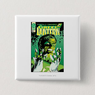 Badge Carré 5 Cm Lanterne verte - beaucoup d'anneaux